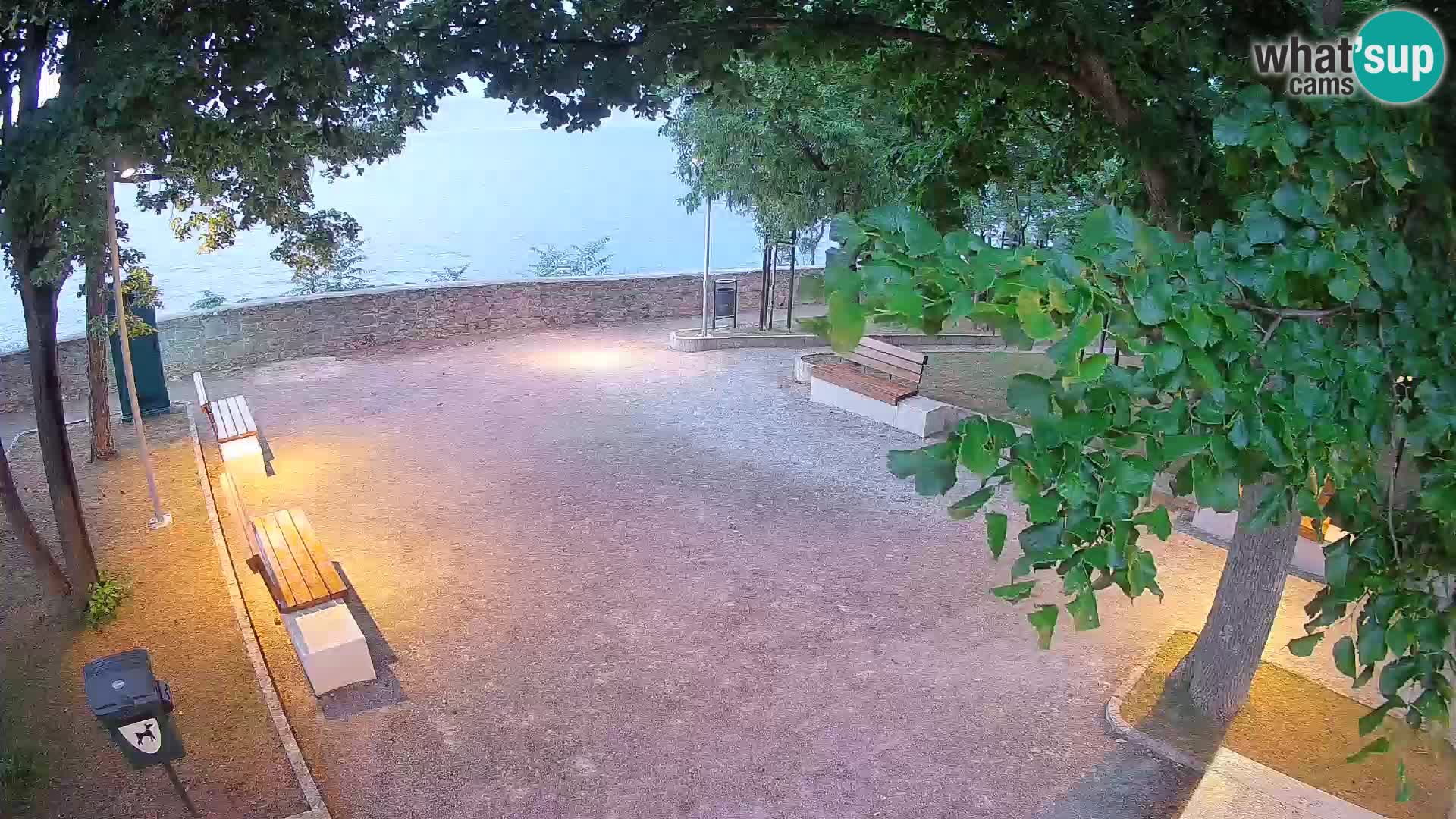 Senj Live Cam – Writers’ Park and the Velebit Channel
