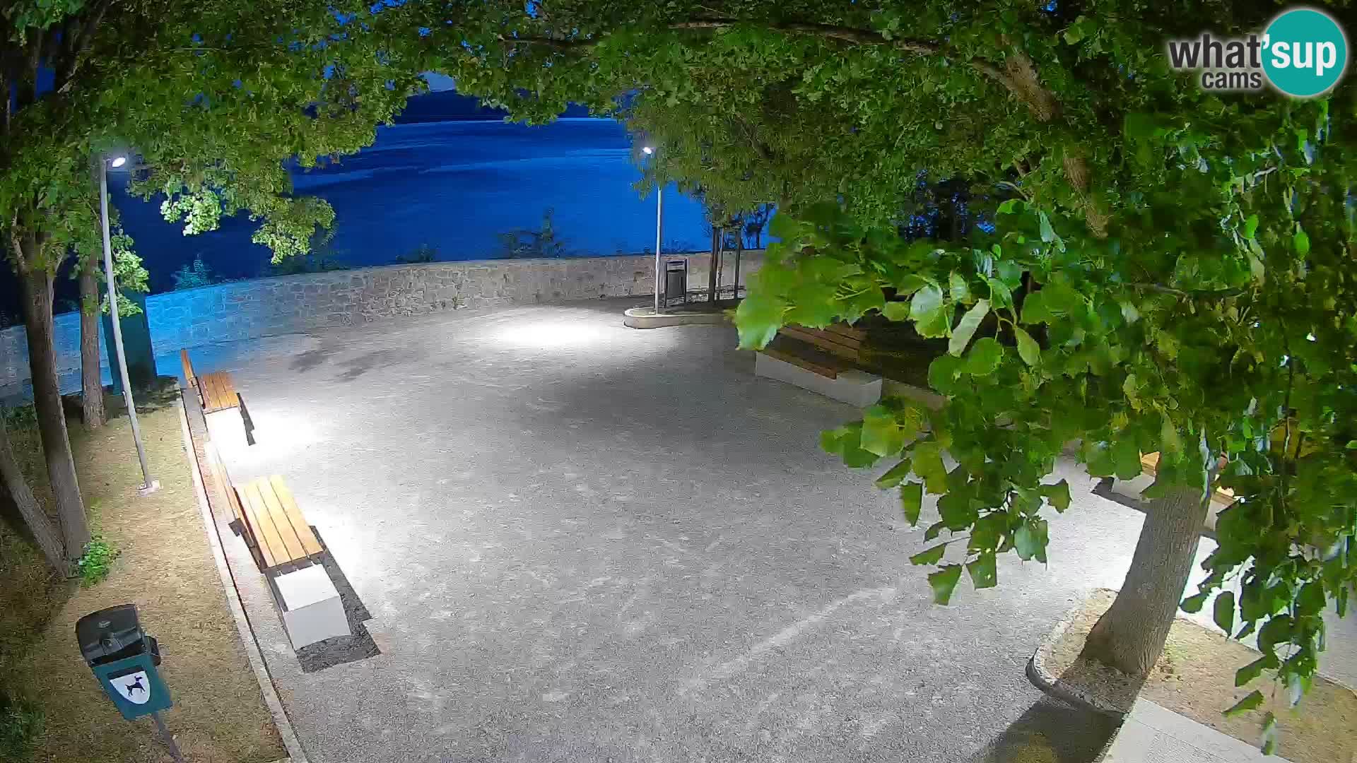 Senj Live Cam – Writers’ Park and the Velebit Channel