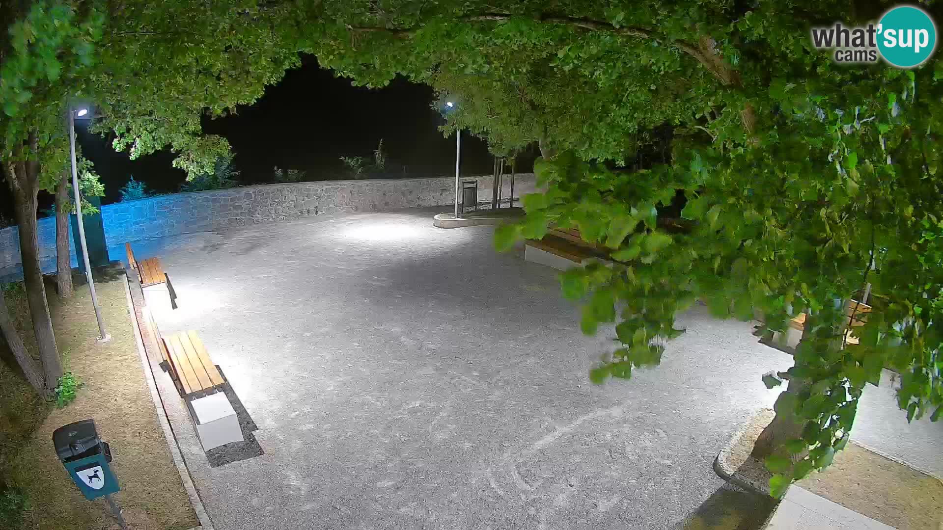 Senj Live Webcam – Schriftstellerpark und Velebit-Kanal