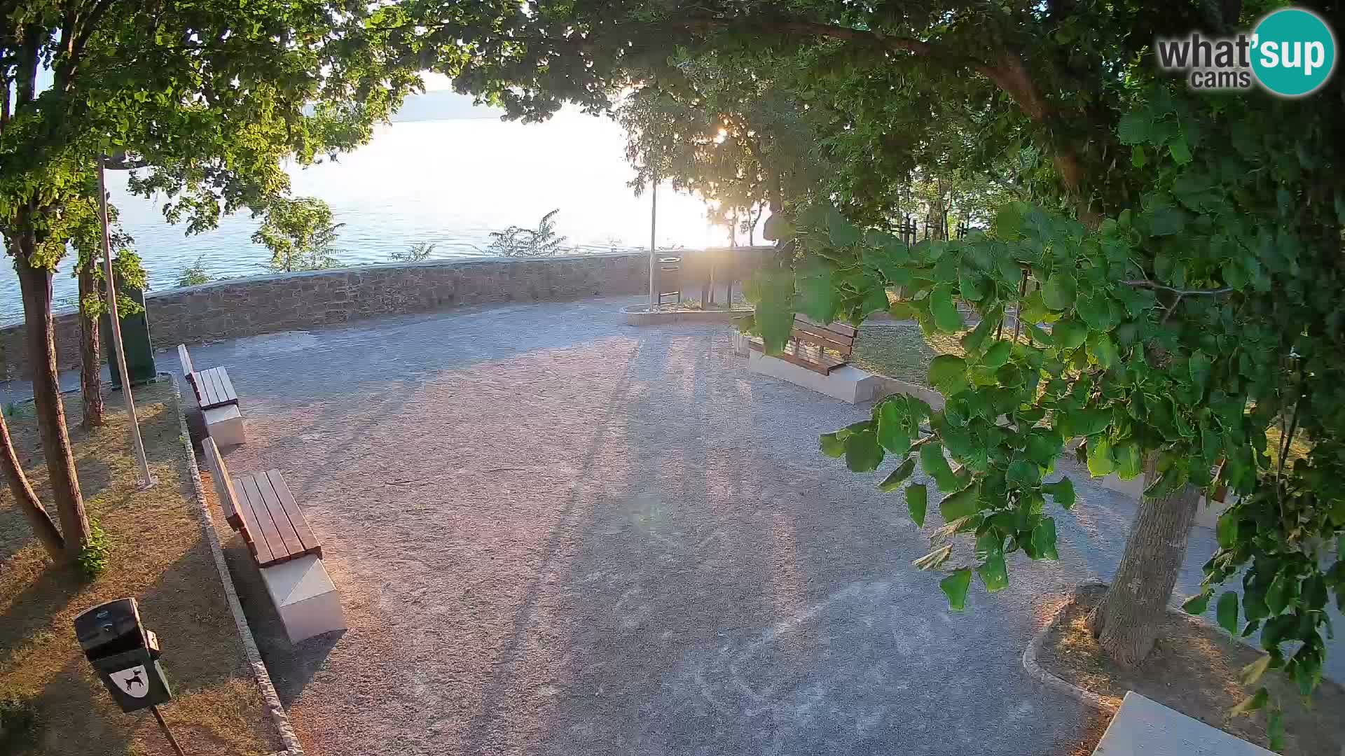 Senj Live Cam – Writers’ Park and the Velebit Channel