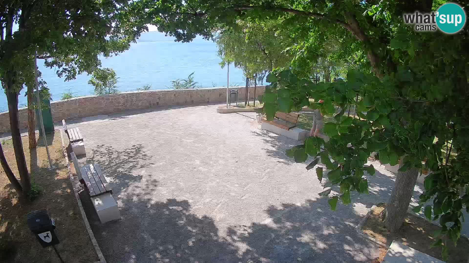 Senj Live Cam – Writers’ Park and the Velebit Channel