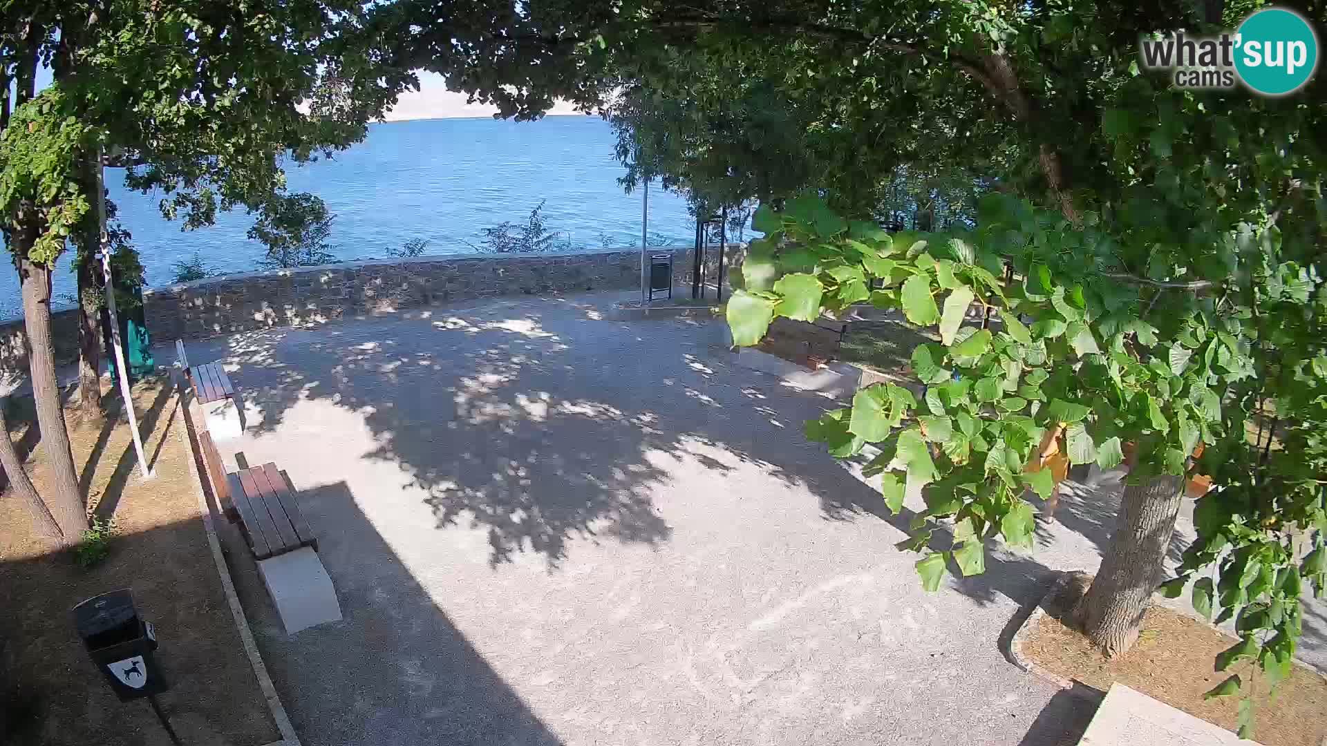 Senj Live Cam – Writers’ Park and the Velebit Channel