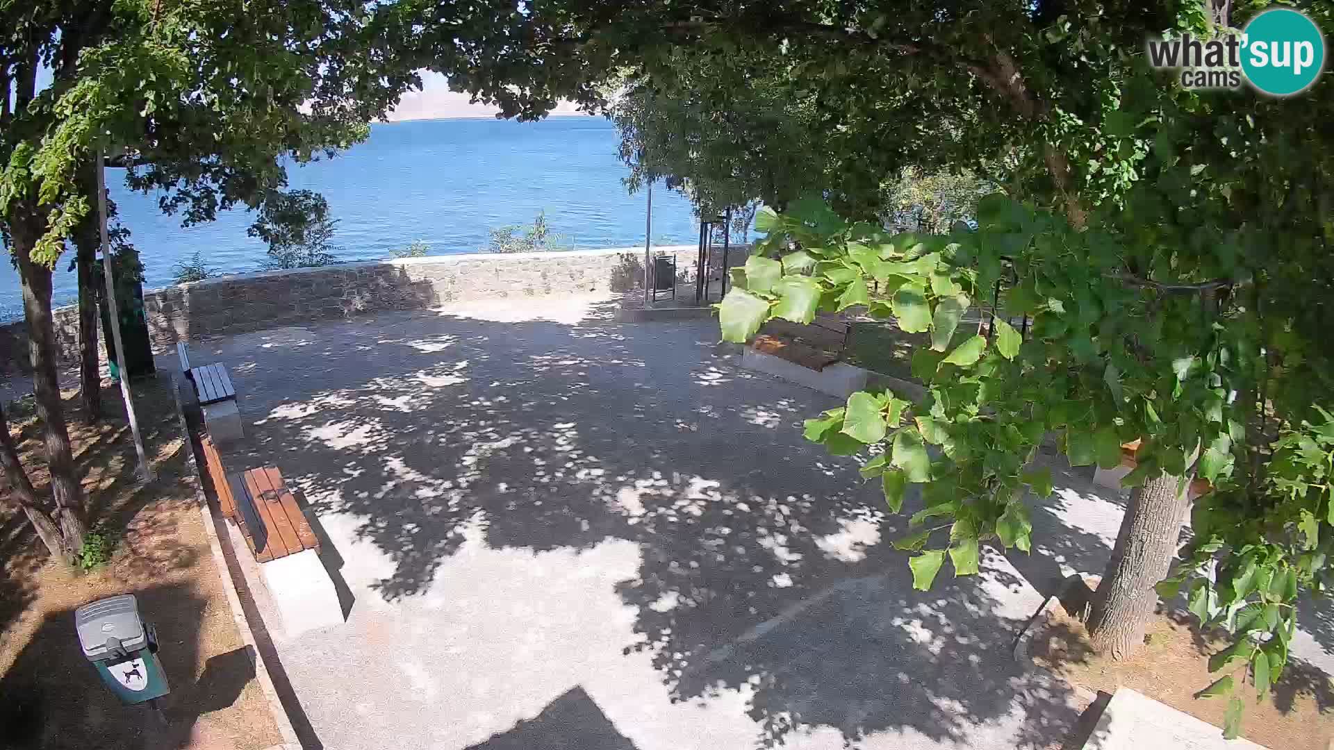 Senj Live Cam – Writers’ Park and the Velebit Channel