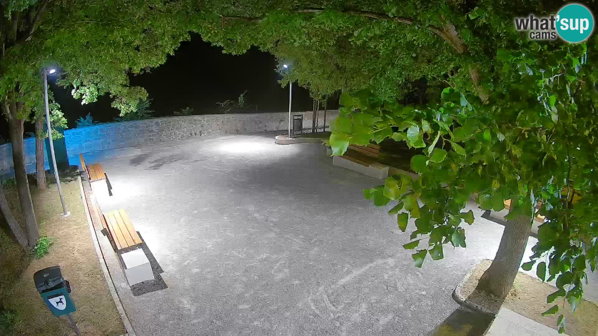Senj Live Cam – Writers’ Park and the Velebit Channel