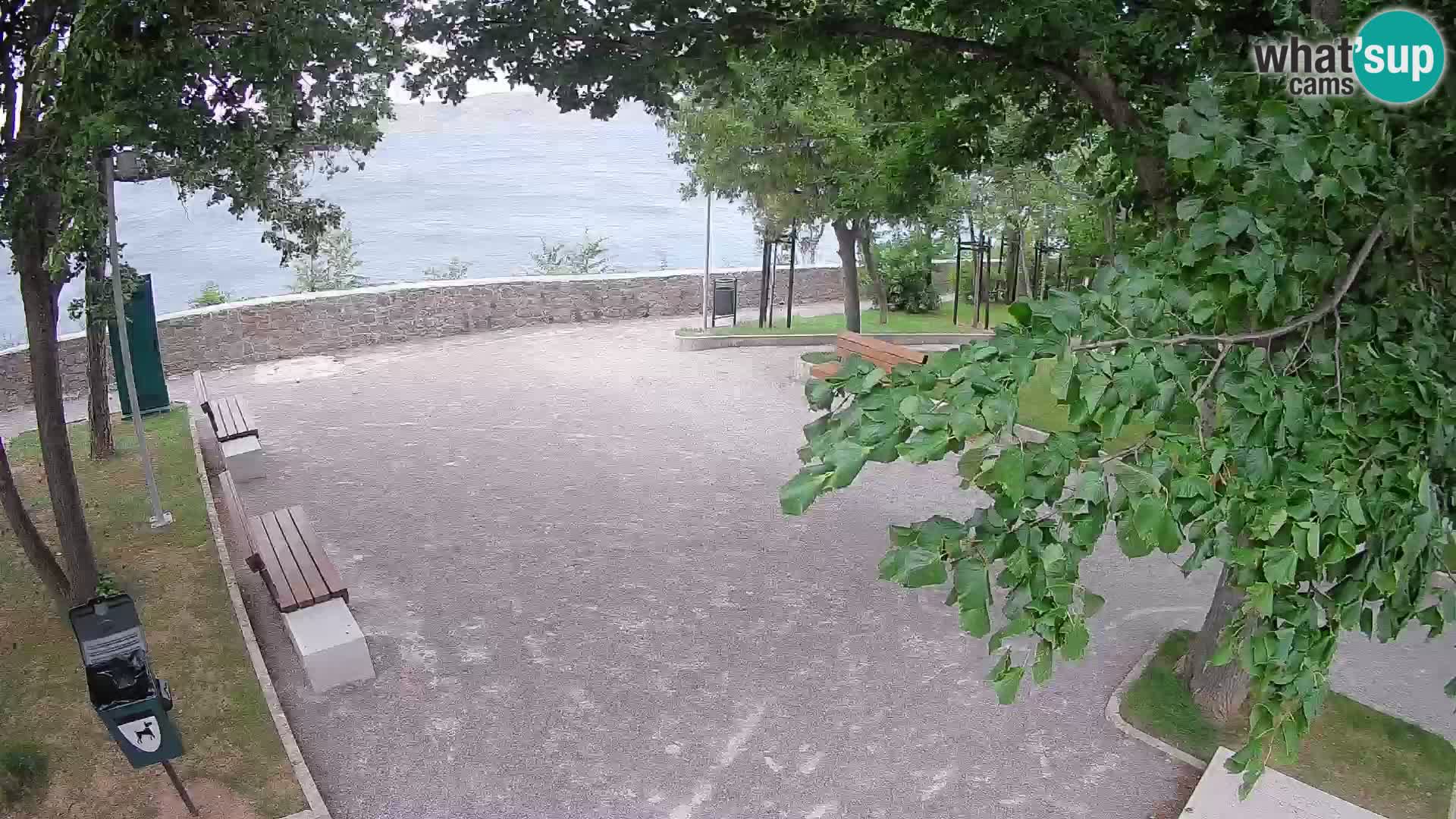 Senj Live Cam – Writers’ Park and the Velebit Channel