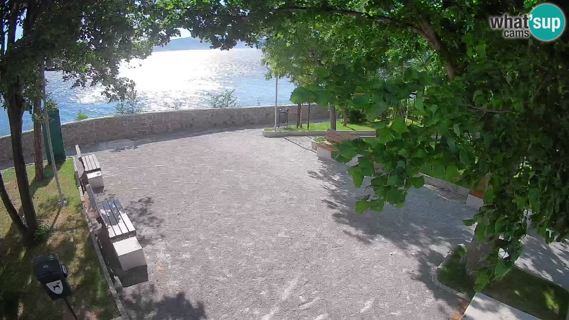 Senj Live Cam – Writers’ Park and the Velebit Channel