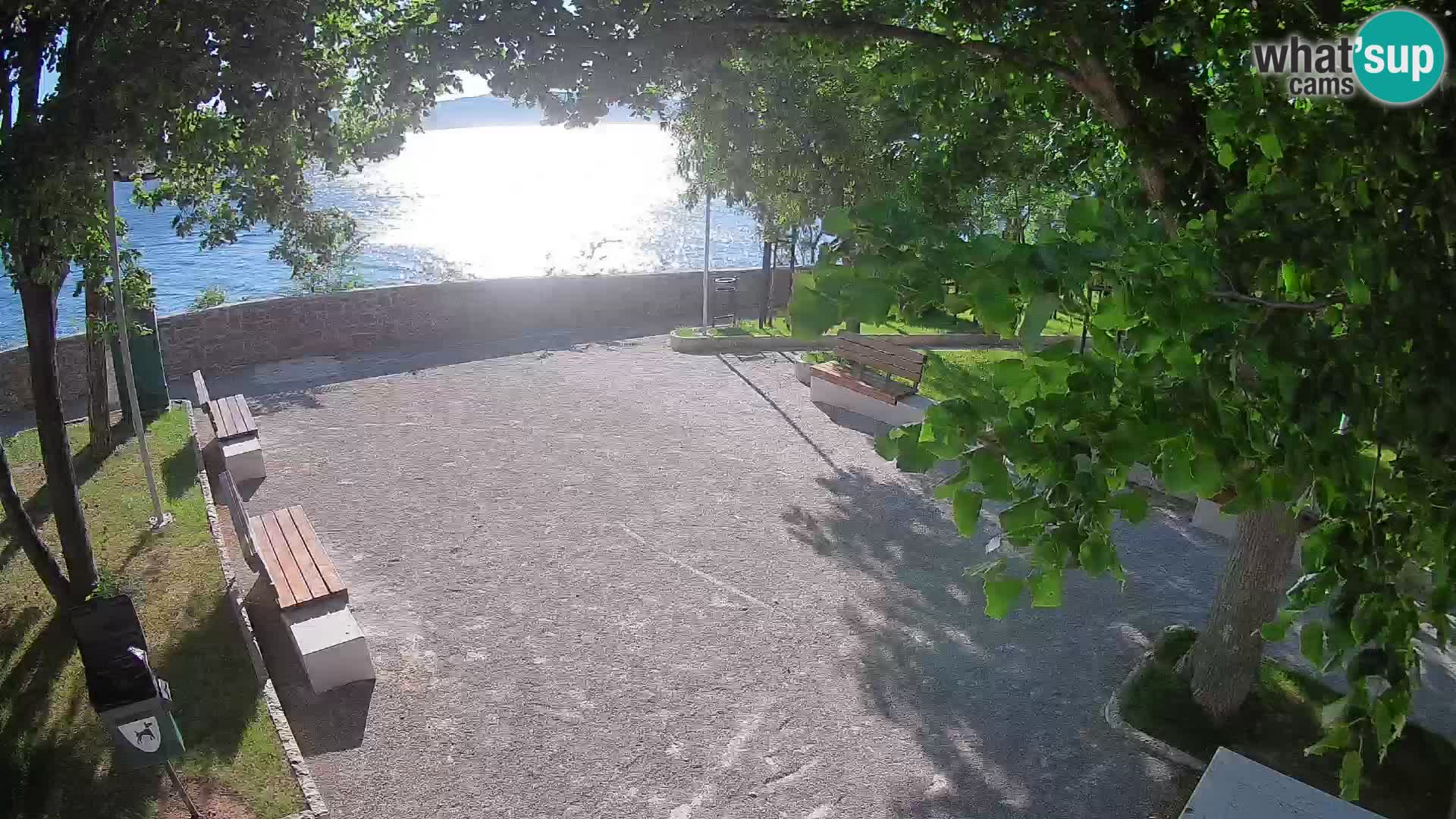 Senj Live Cam – Writers’ Park and the Velebit Channel