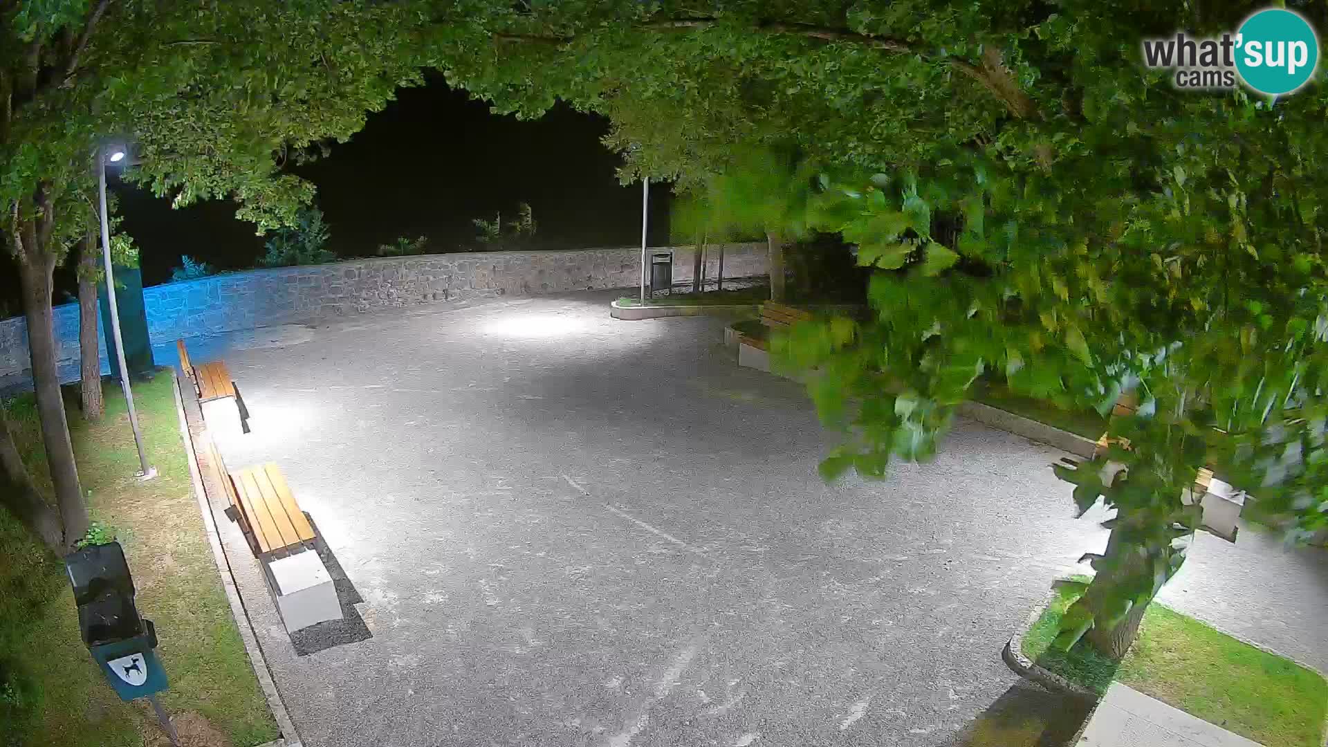Senj Live Cam – Writers’ Park and the Velebit Channel