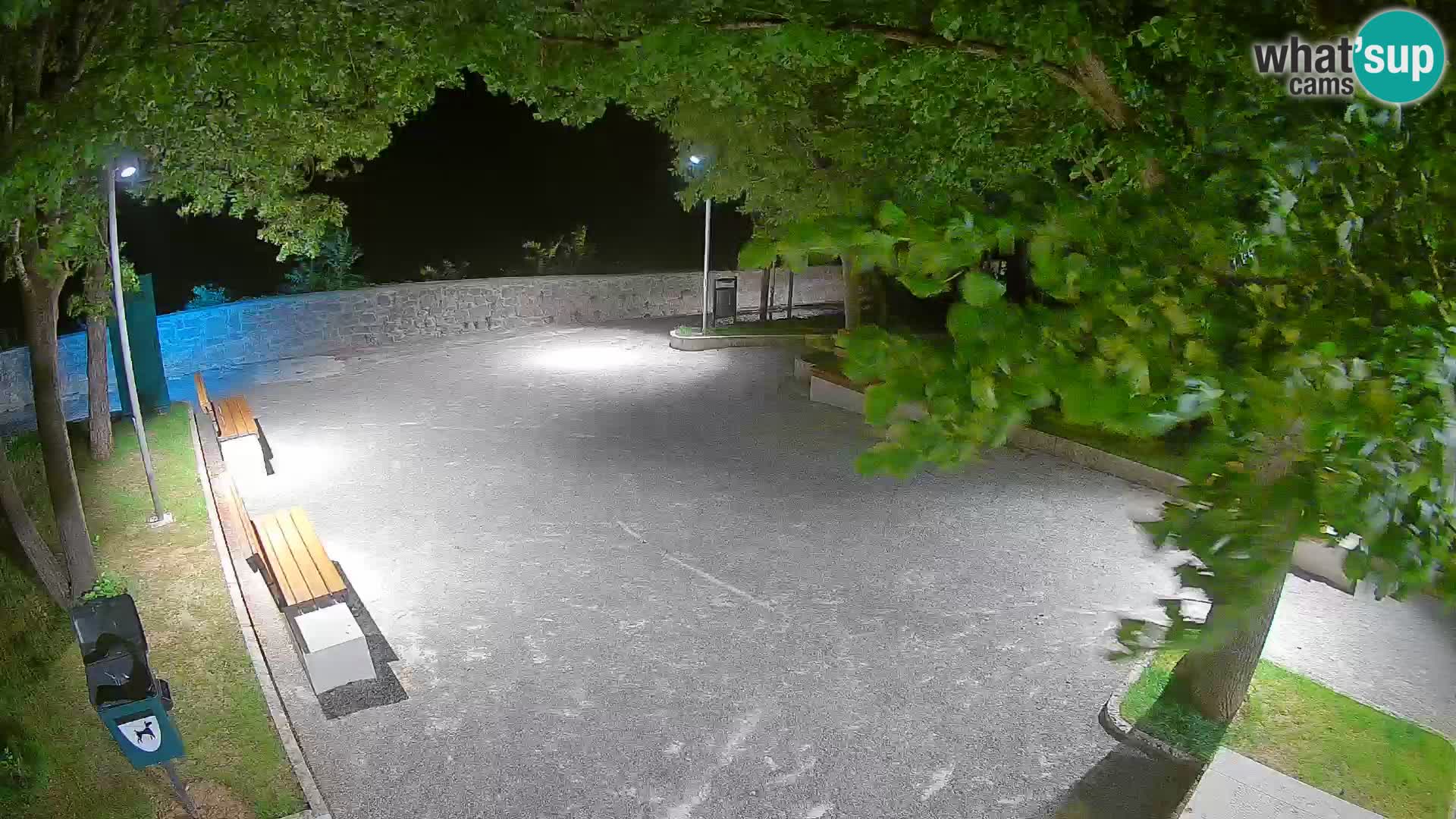 Senj Live Cam – Writers’ Park and the Velebit Channel