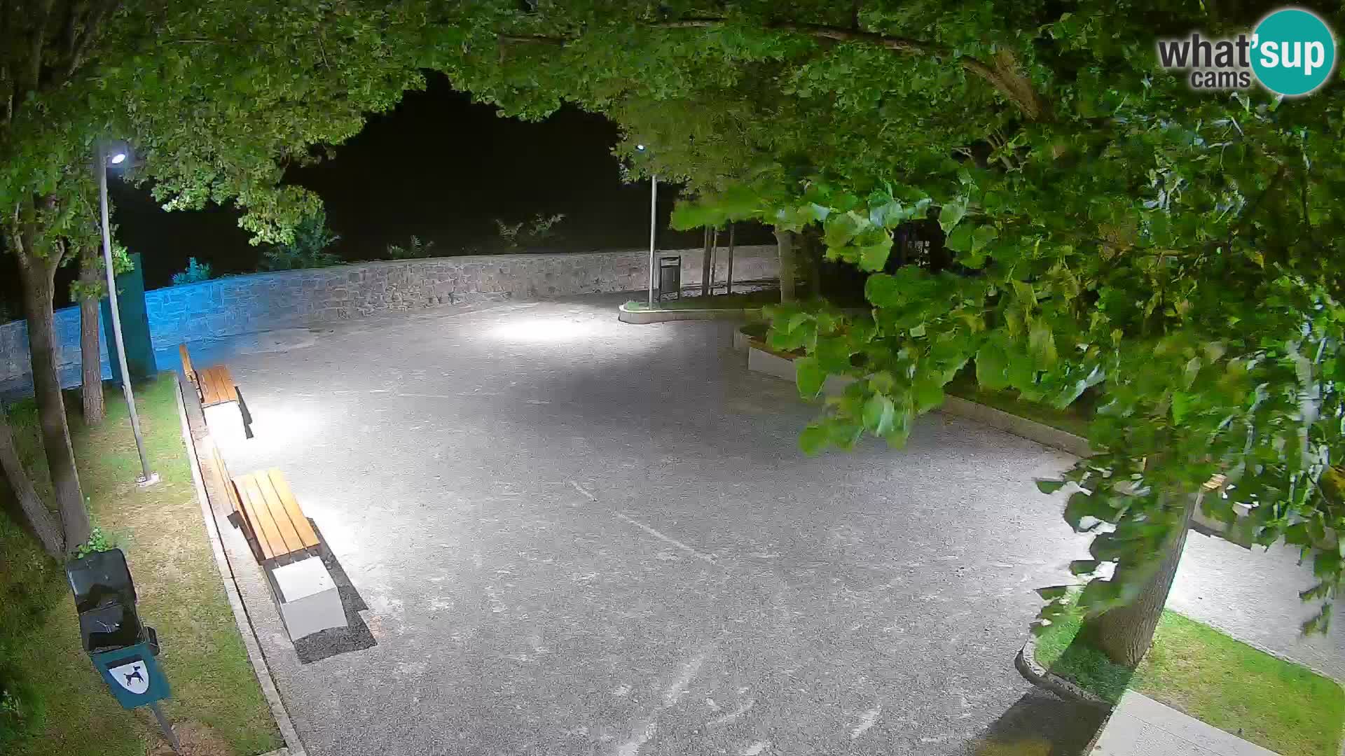 Senj Live Cam – Writers’ Park and the Velebit Channel