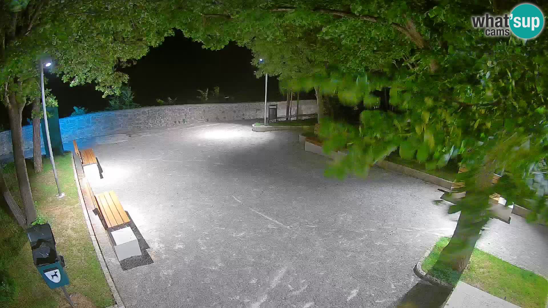 Senj Live Cam – Writers’ Park and the Velebit Channel