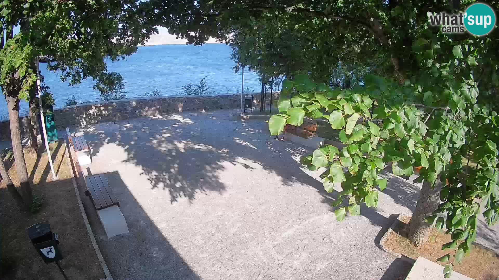 Senj Live Cam – Writers’ Park and the Velebit Channel