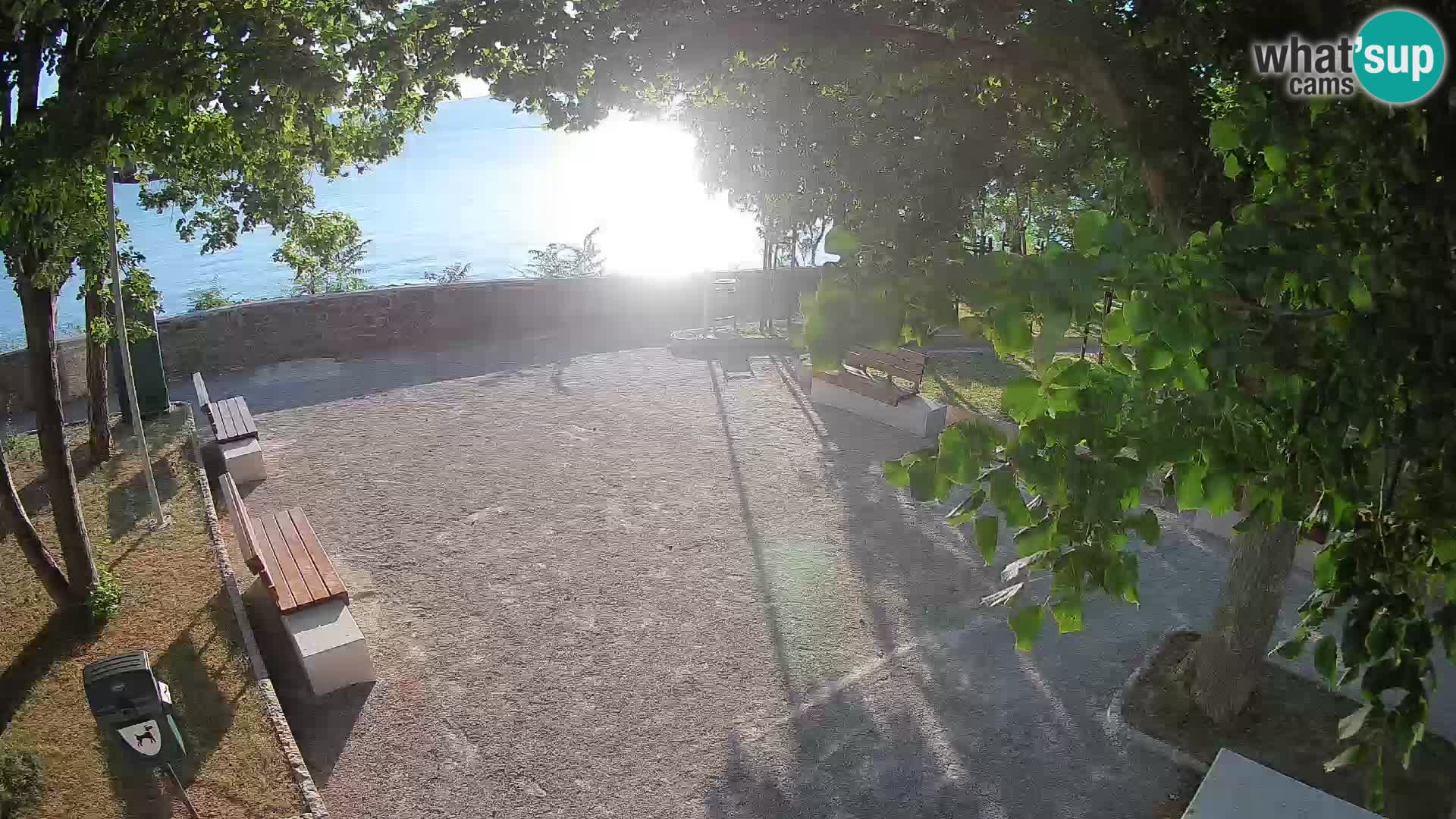Senj Live Cam – Writers’ Park and the Velebit Channel