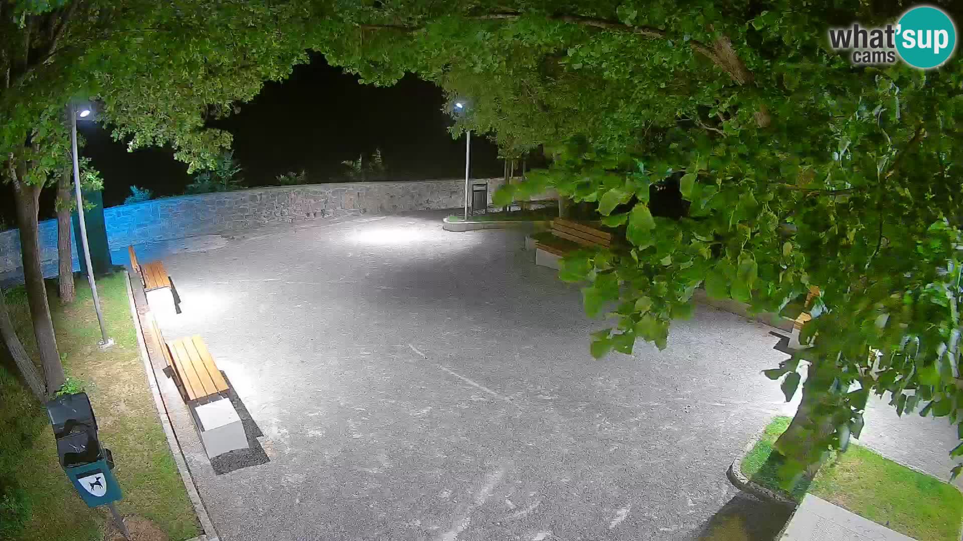 Senj Live Cam – Writers’ Park and the Velebit Channel