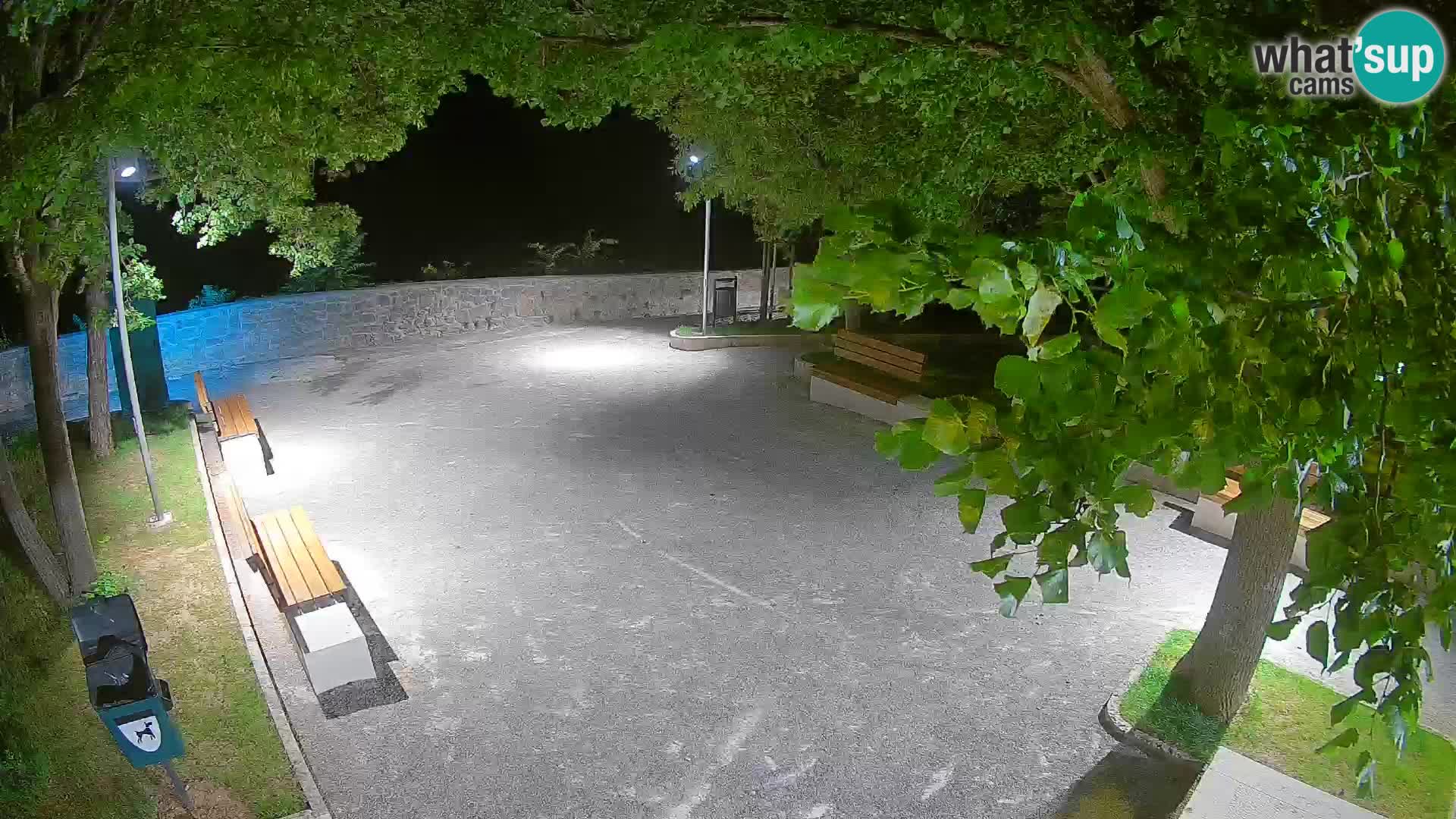 Senj Live Webcam – Schriftstellerpark und Velebit-Kanal