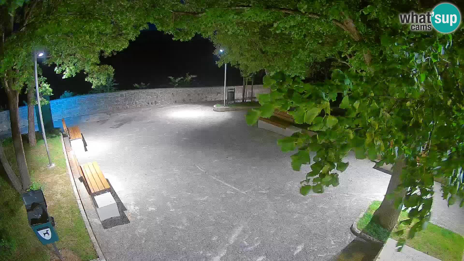 Senj Live Cam – Writers’ Park and the Velebit Channel