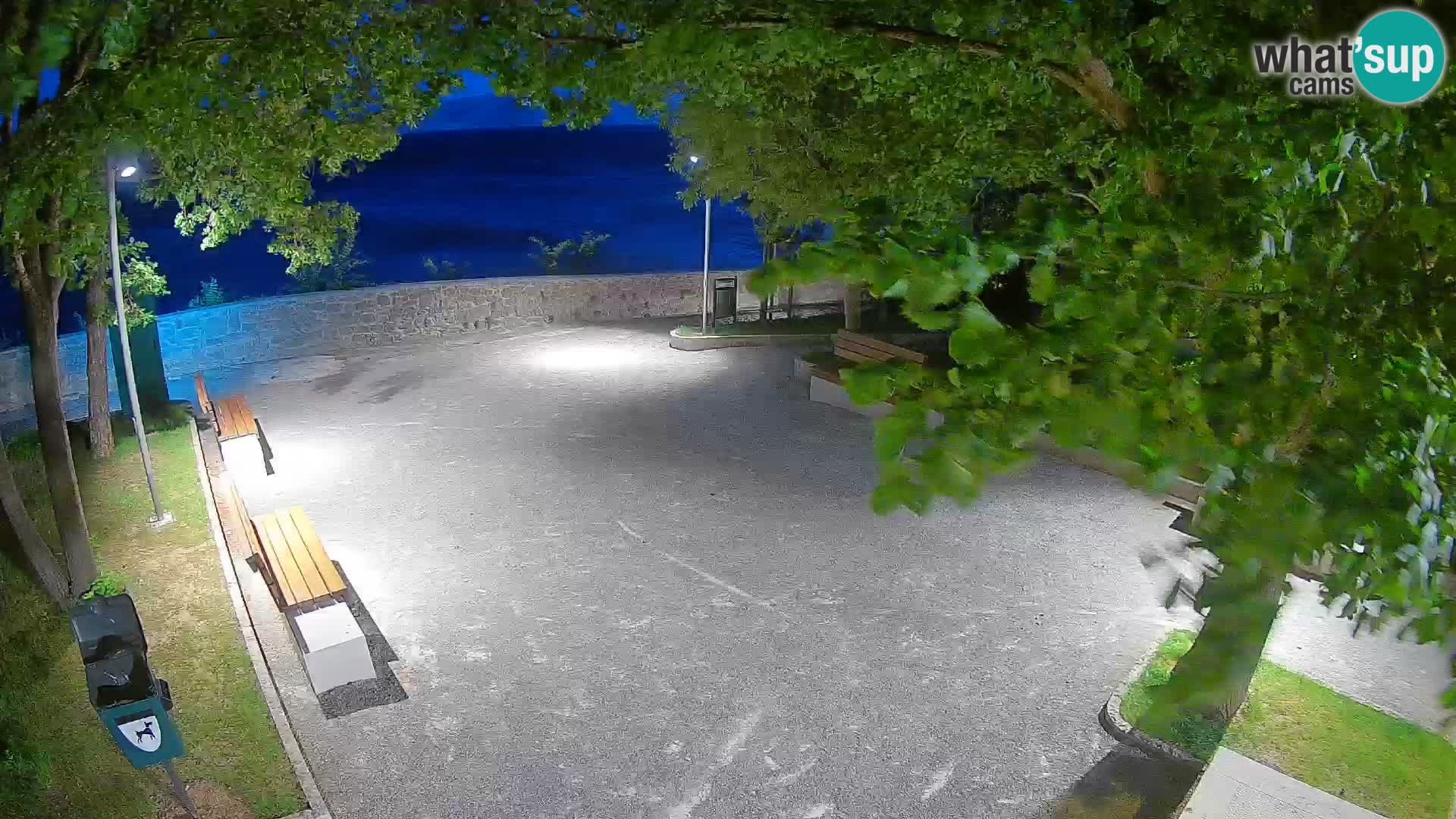 Senj Live Cam – Writers’ Park and the Velebit Channel