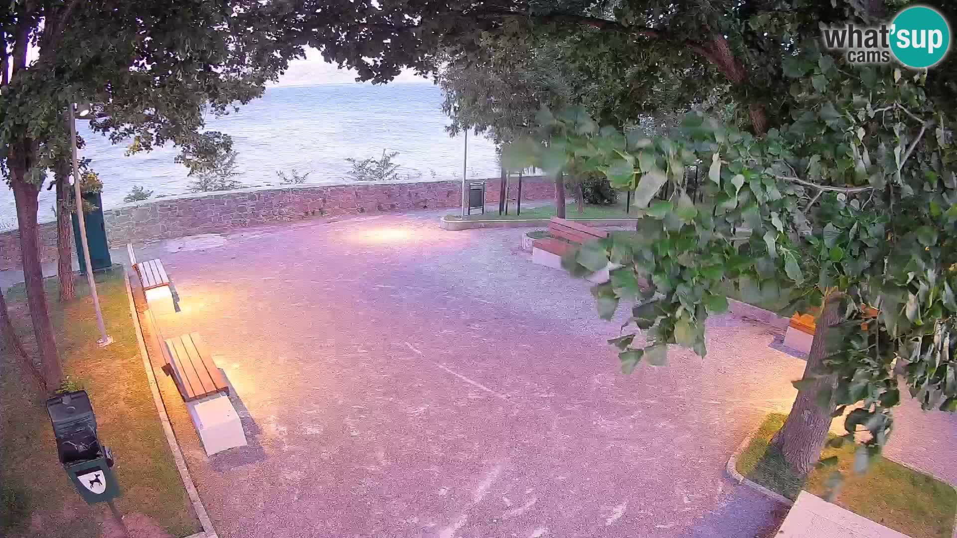 Senj Live Cam – Writers’ Park and the Velebit Channel
