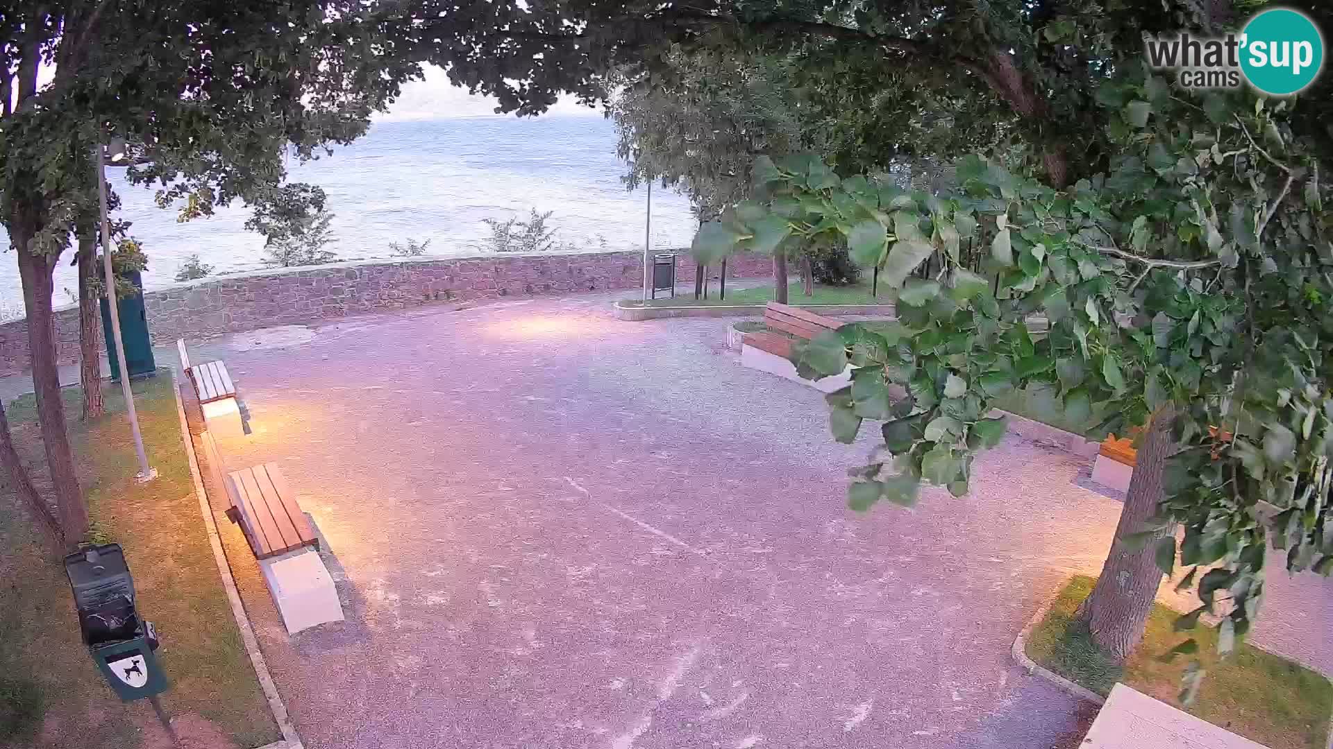 Senj Live Webcam – Schriftstellerpark und Velebit-Kanal