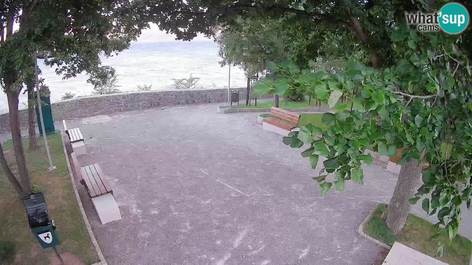 Senj Live Cam – Writers’ Park and the Velebit Channel