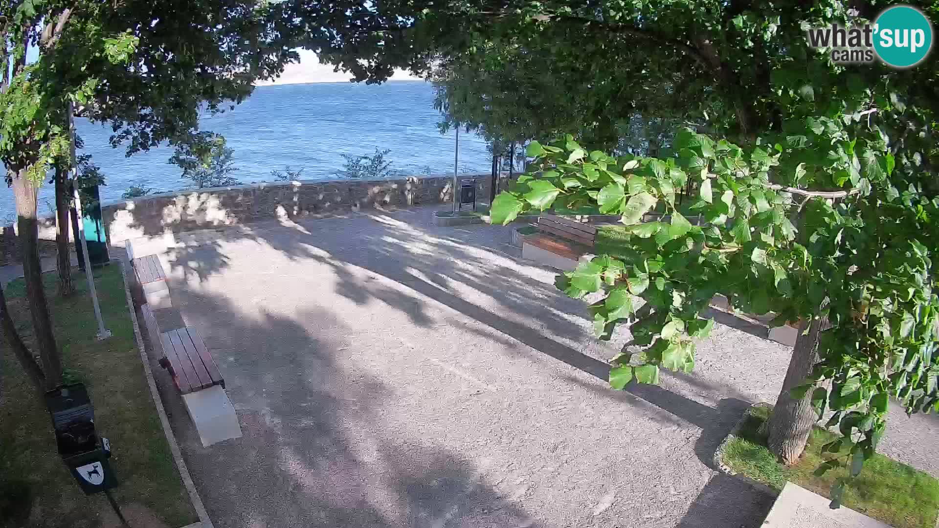 Senj Live Cam – Writers’ Park and the Velebit Channel
