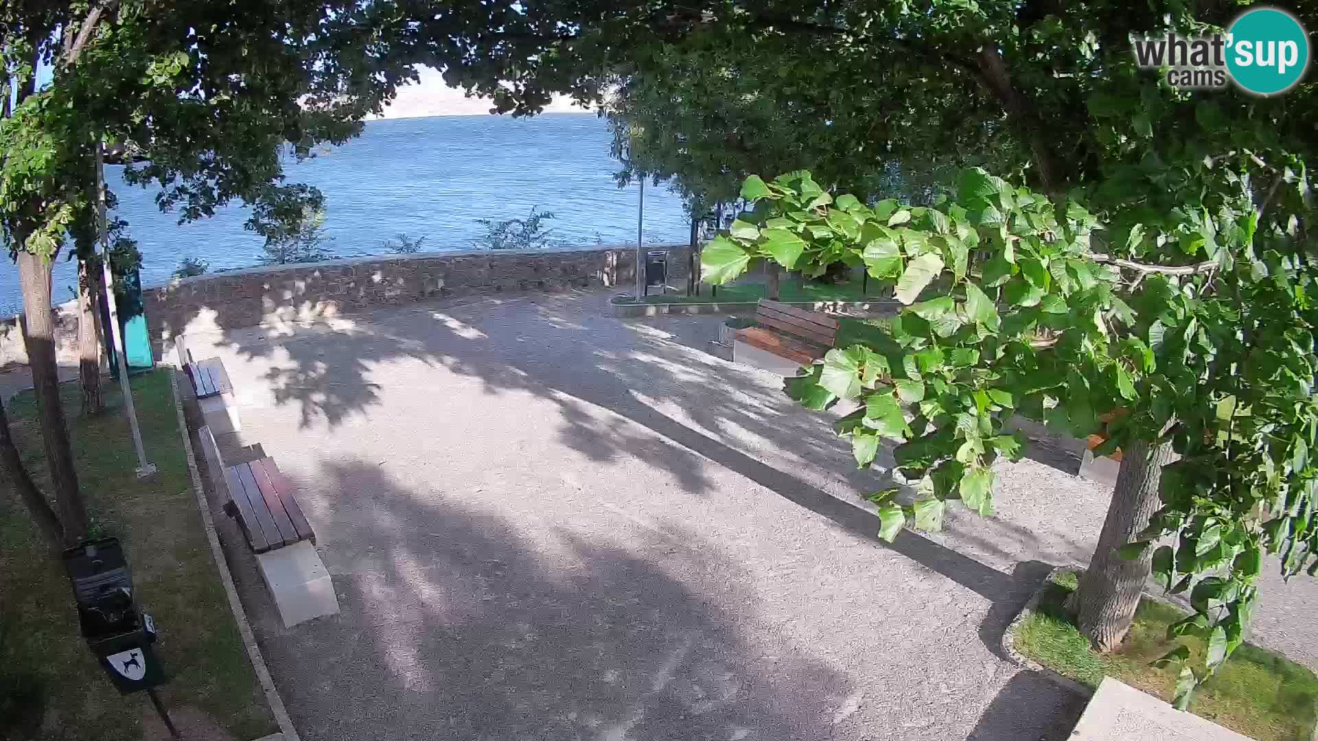 Senj Live Cam – Writers’ Park and the Velebit Channel