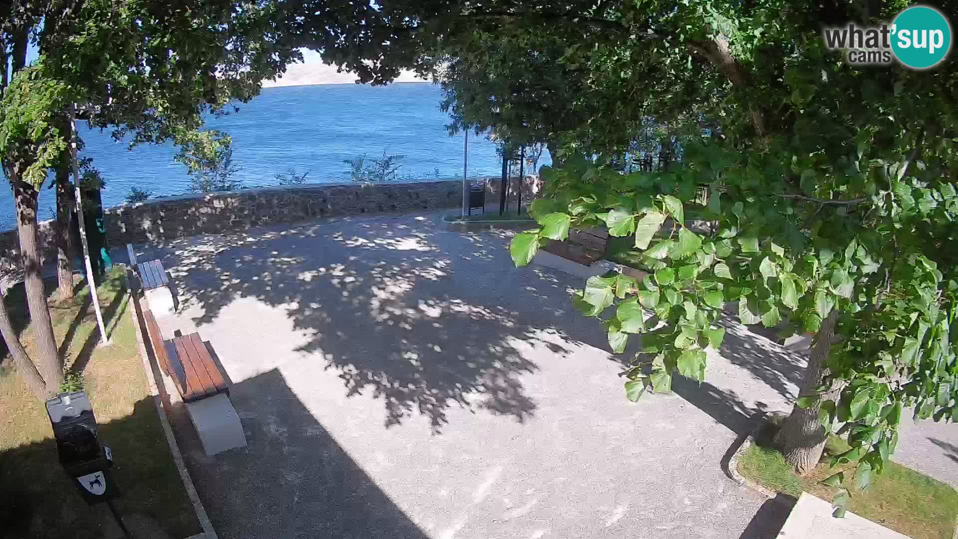 Kamera uživo Senj – Park književnika i Velebitski kanal