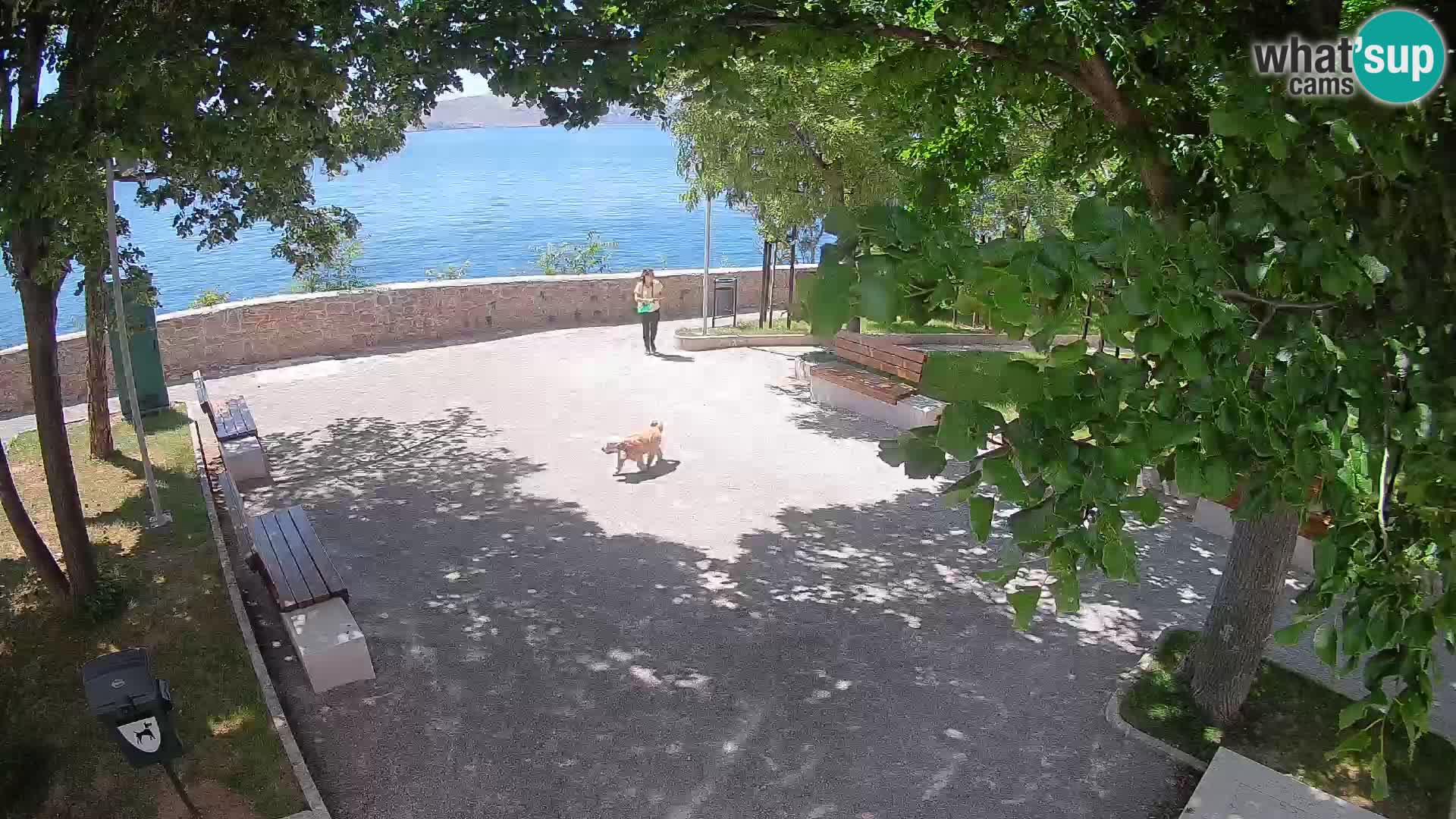 Senj Live Cam – Writers’ Park and the Velebit Channel