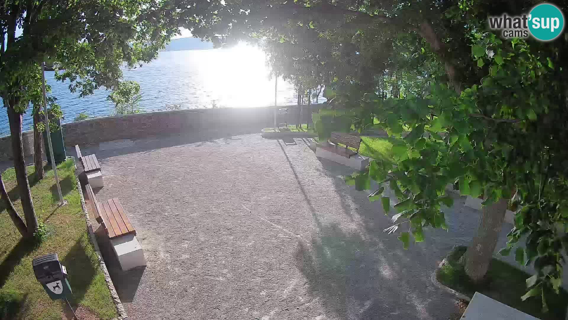 Senj Live Cam – Writers’ Park and the Velebit Channel