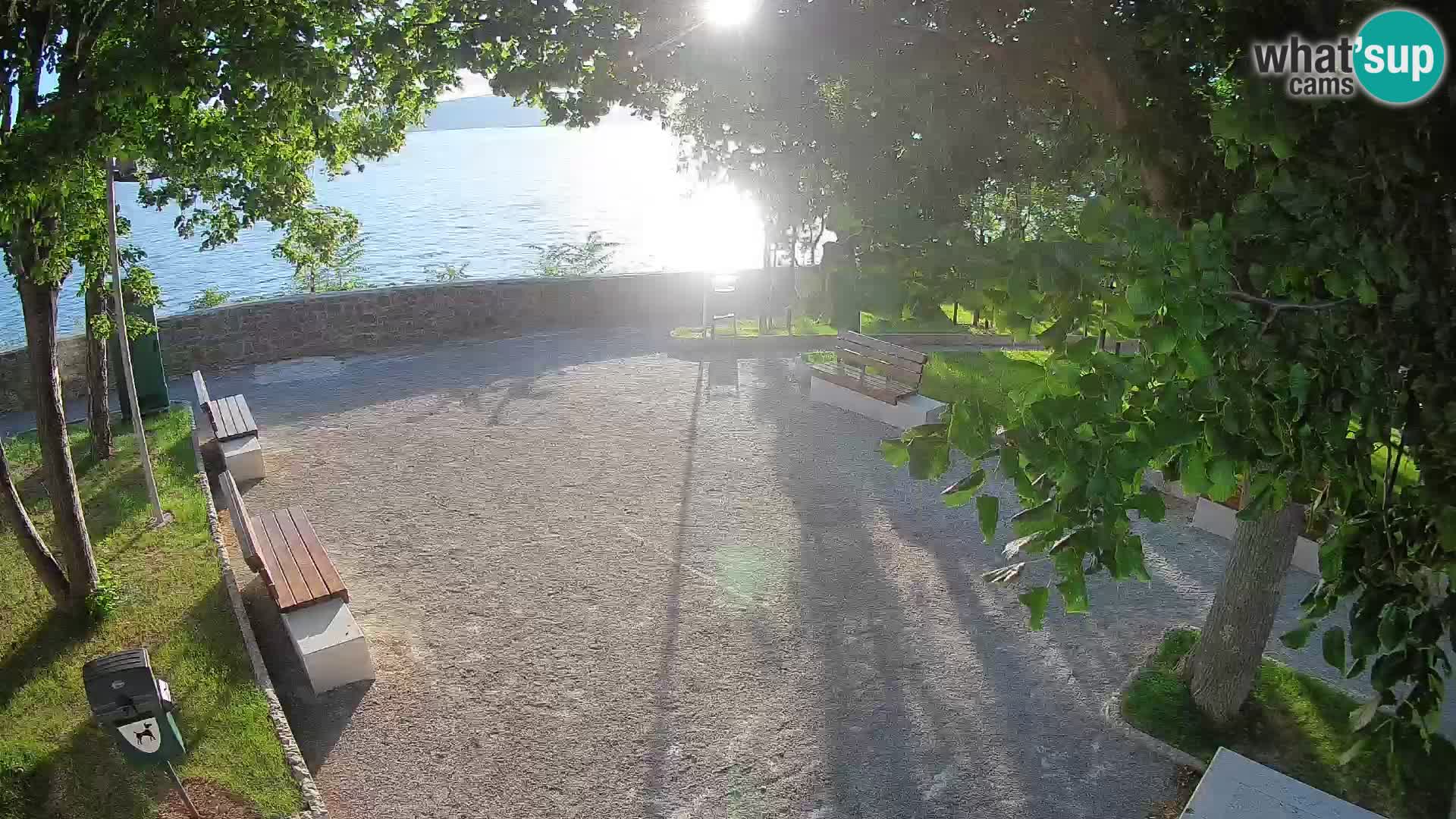 Senj Live Cam – Writers’ Park and the Velebit Channel