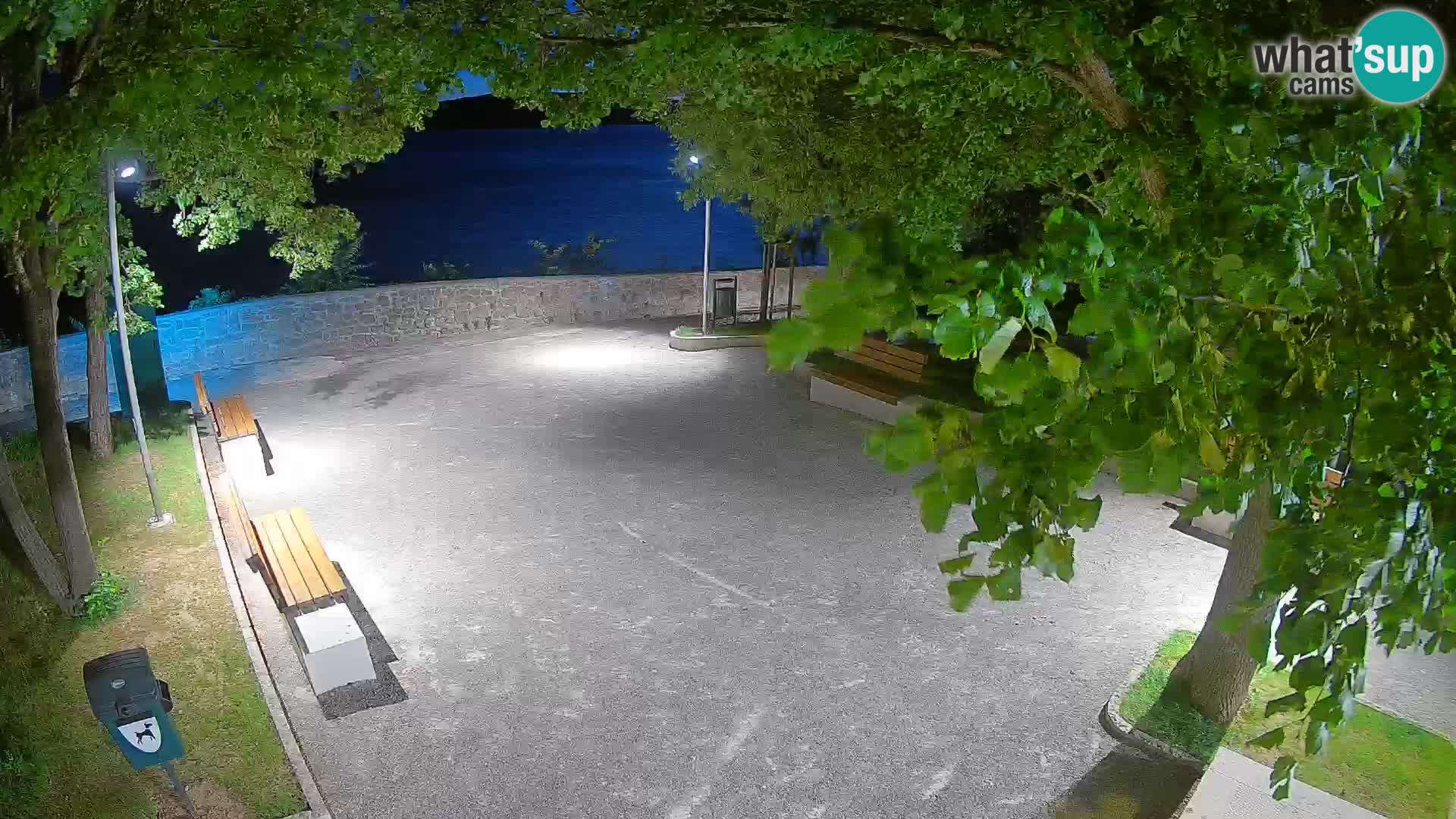 Senj Live Cam – Writers’ Park and the Velebit Channel