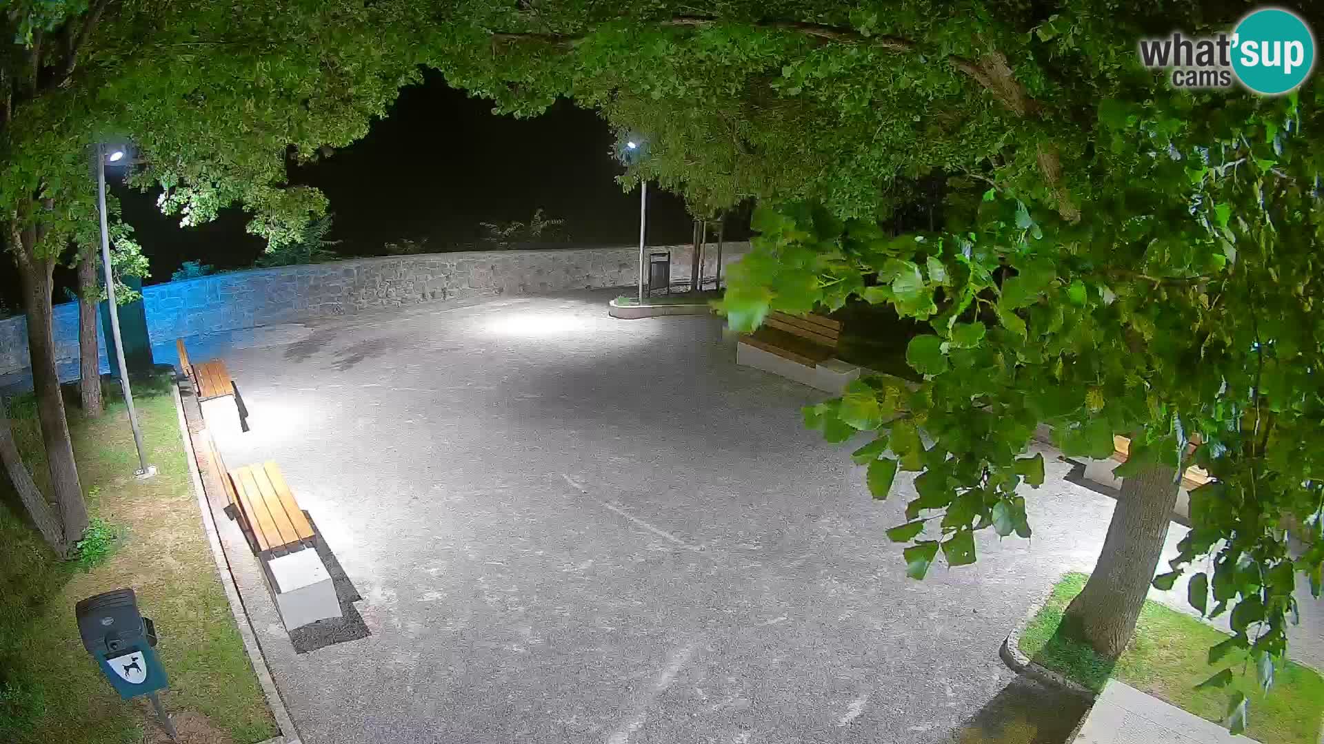 Senj Live Cam – Writers’ Park and the Velebit Channel