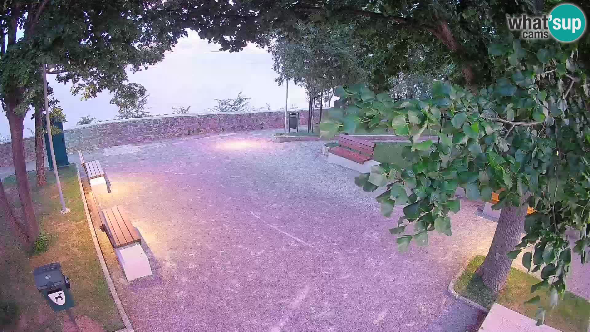 Senj Live Cam – Writers’ Park and the Velebit Channel