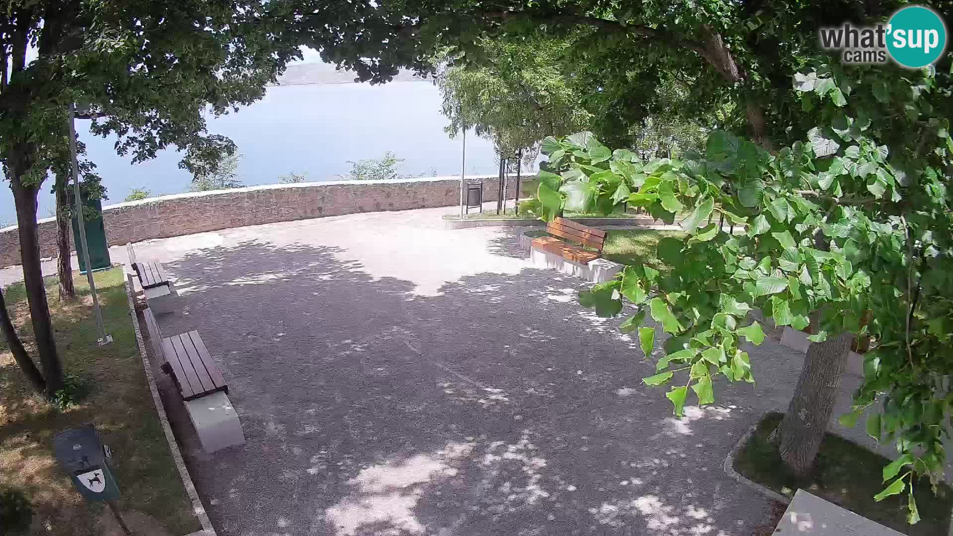 Senj Live Cam – Writers’ Park and the Velebit Channel