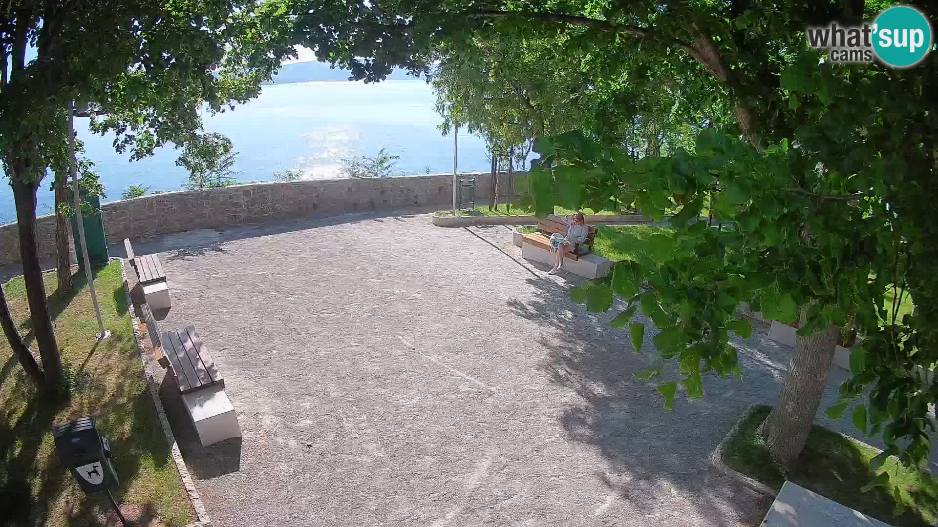 Senj Live Cam – Writers’ Park and the Velebit Channel