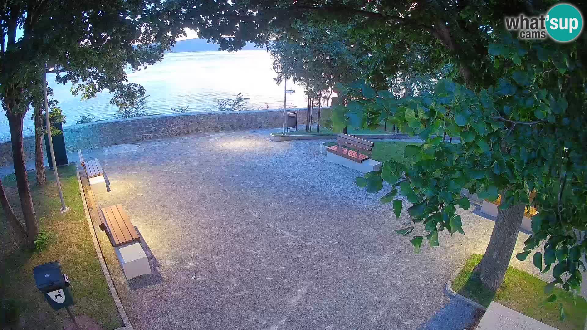 Senj Live Cam – Writers’ Park and the Velebit Channel