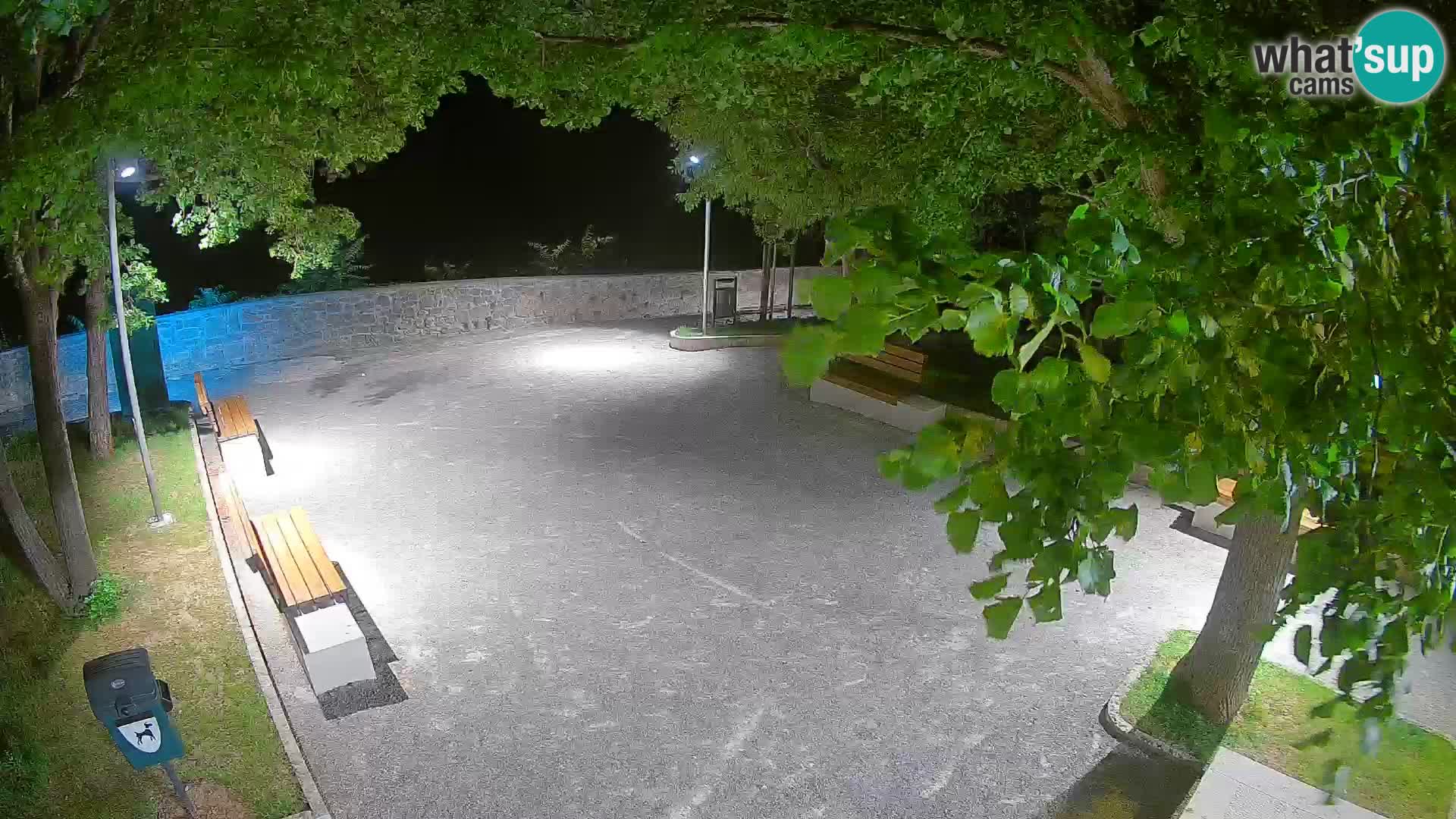 Senj Live Cam – Writers’ Park and the Velebit Channel