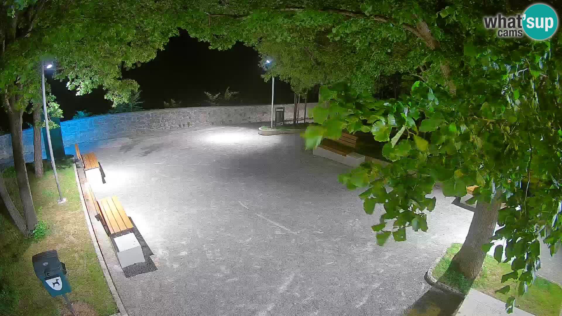 Senj Live Cam – Writers’ Park and the Velebit Channel