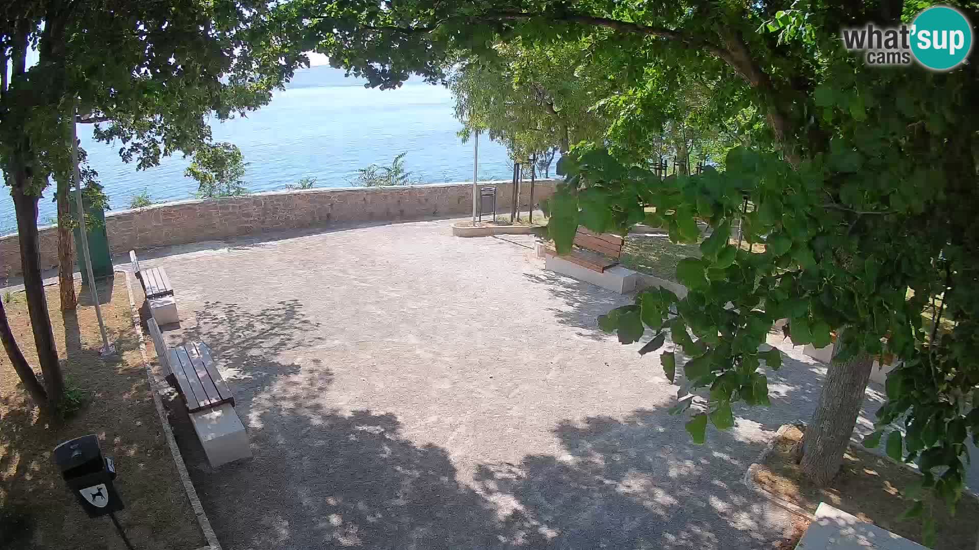 Senj Live Cam – Writers’ Park and the Velebit Channel