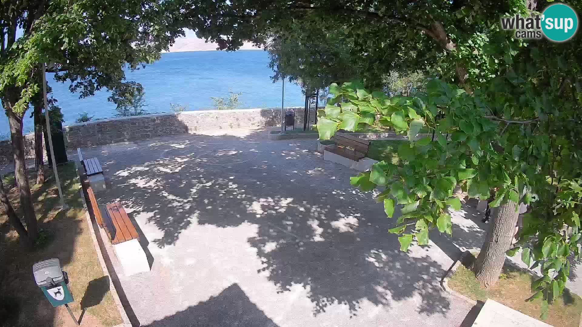 Kamera uživo Senj – Park književnika i Velebitski kanal