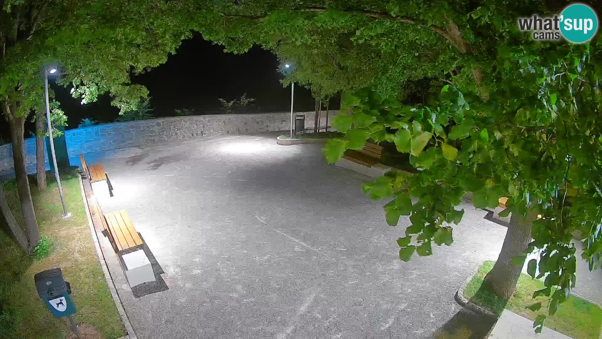 Senj Live Cam – Writers’ Park and the Velebit Channel