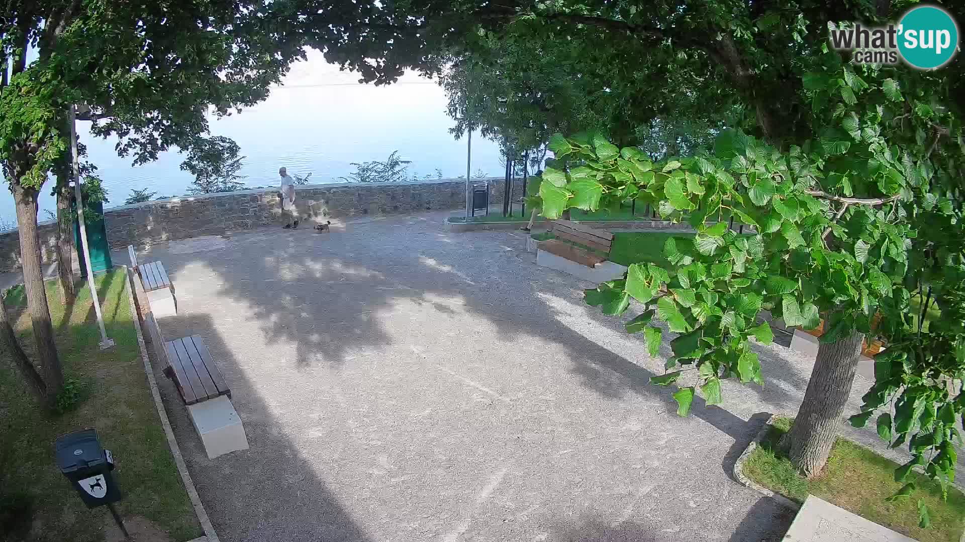 Senj Live Cam – Writers’ Park and the Velebit Channel