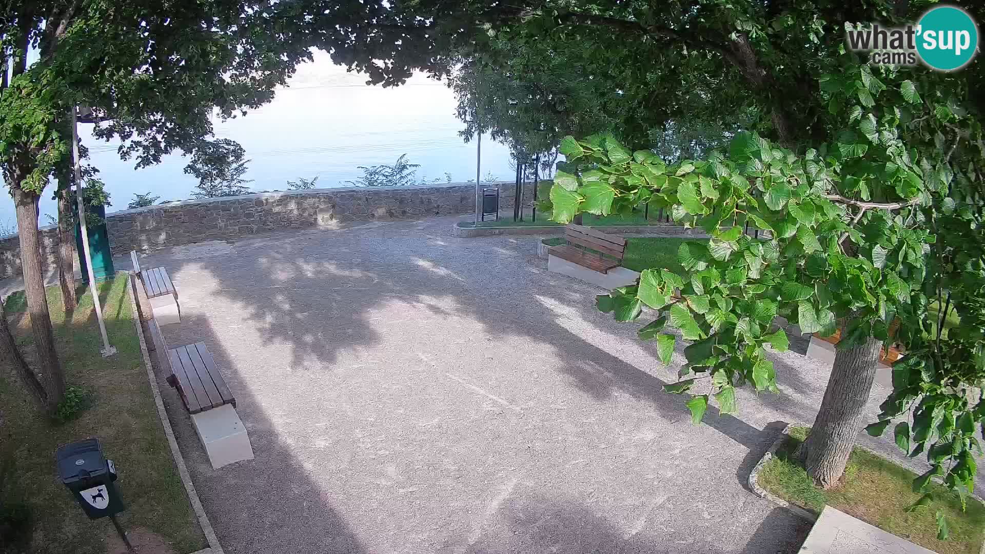 Senj Live Cam – Writers’ Park and the Velebit Channel