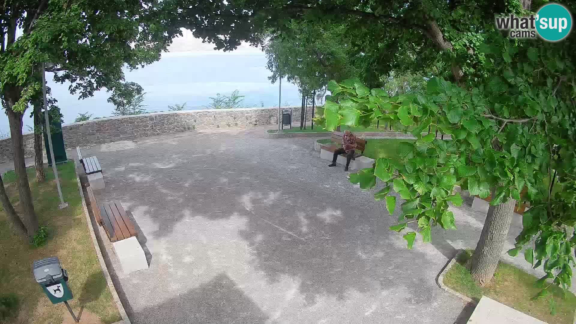 Senj Live Cam – Writers’ Park and the Velebit Channel
