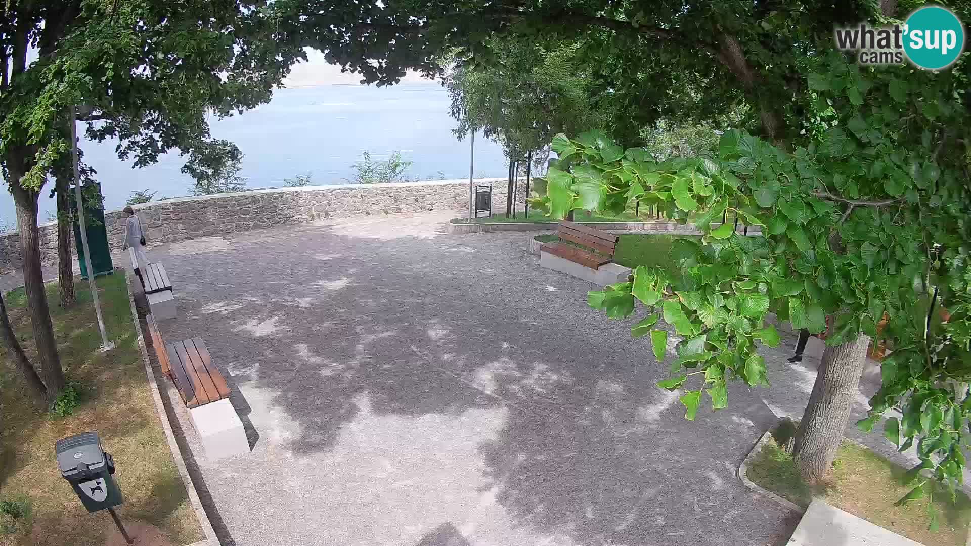 Senj Live Cam – Writers’ Park and the Velebit Channel