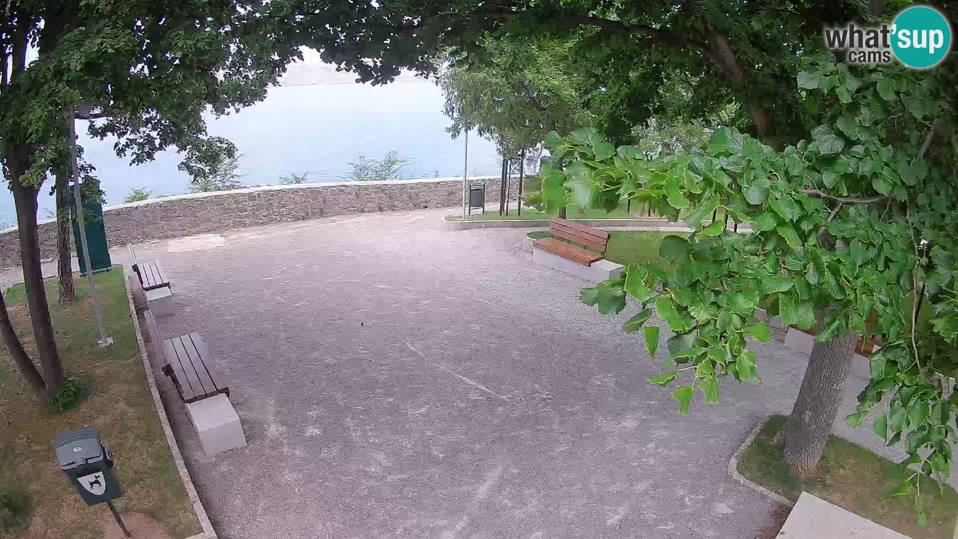 Senj Live Cam – Writers’ Park and the Velebit Channel