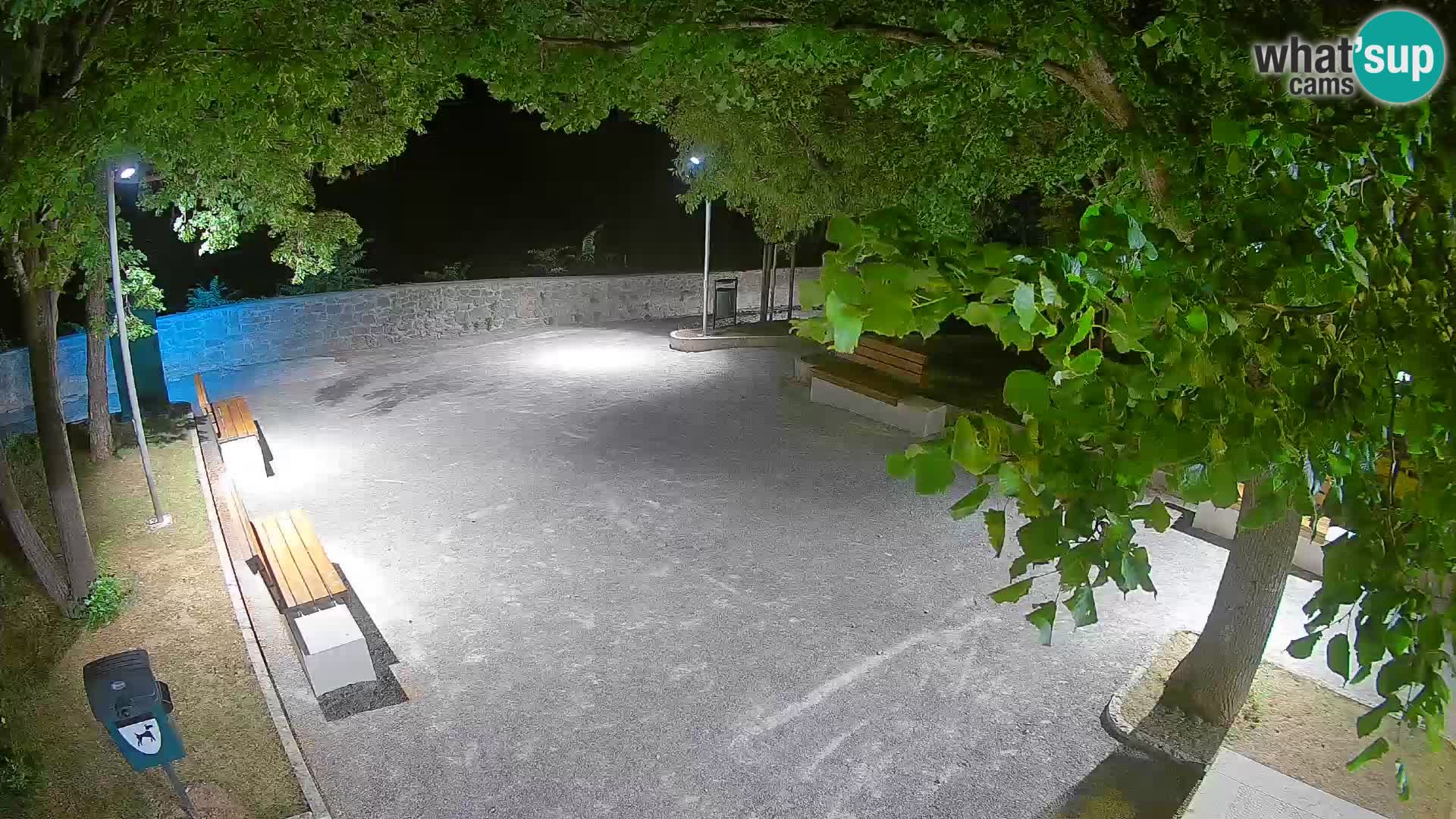 Senj Live Cam – Writers’ Park and the Velebit Channel