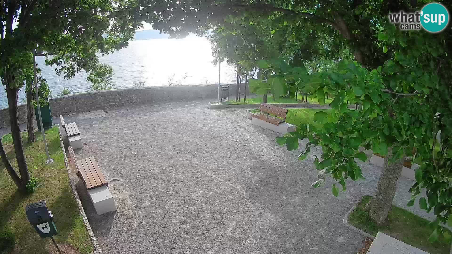 Senj Live Cam – Writers’ Park and the Velebit Channel