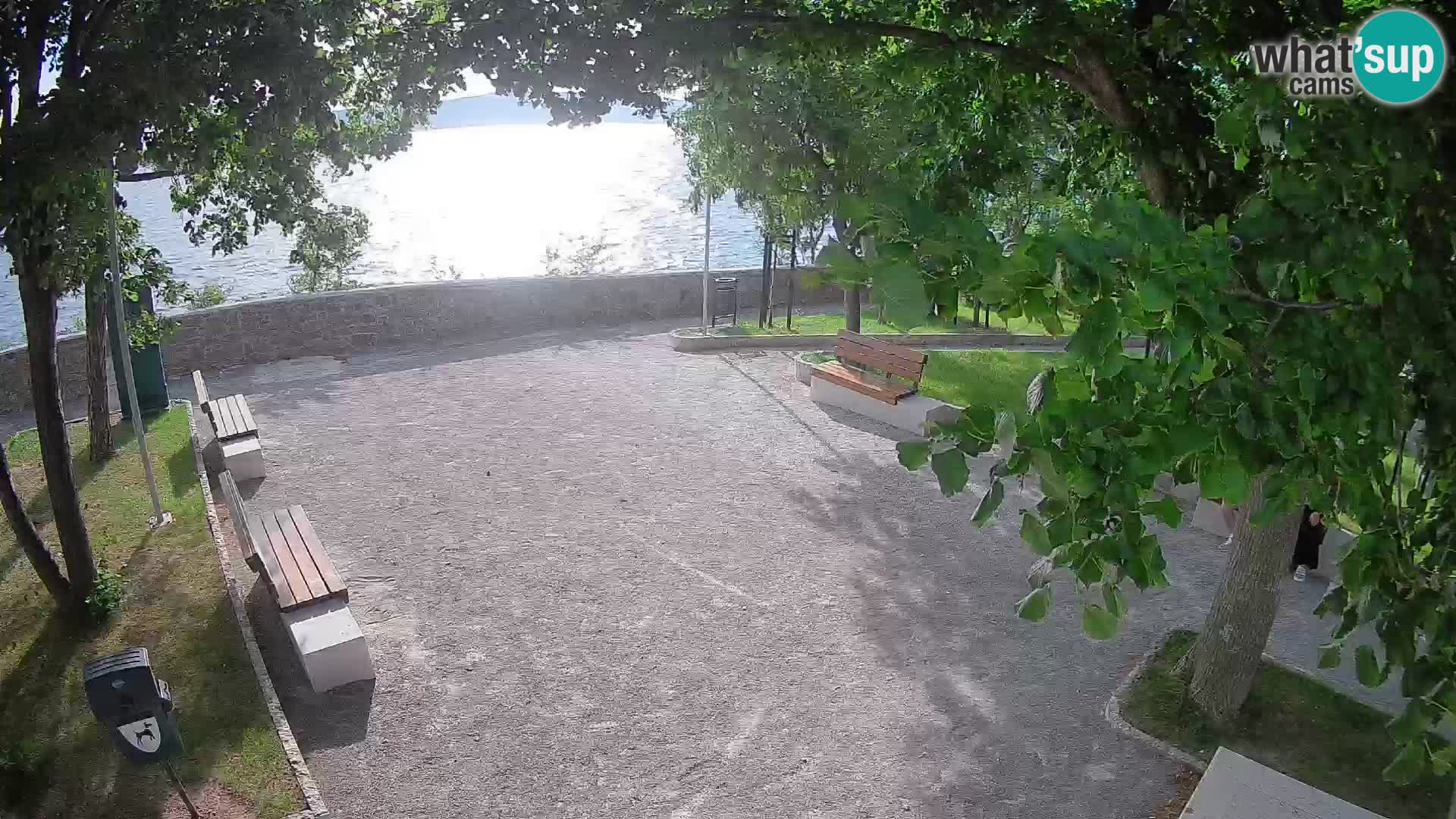 Senj Live Webcam – Schriftstellerpark und Velebit-Kanal