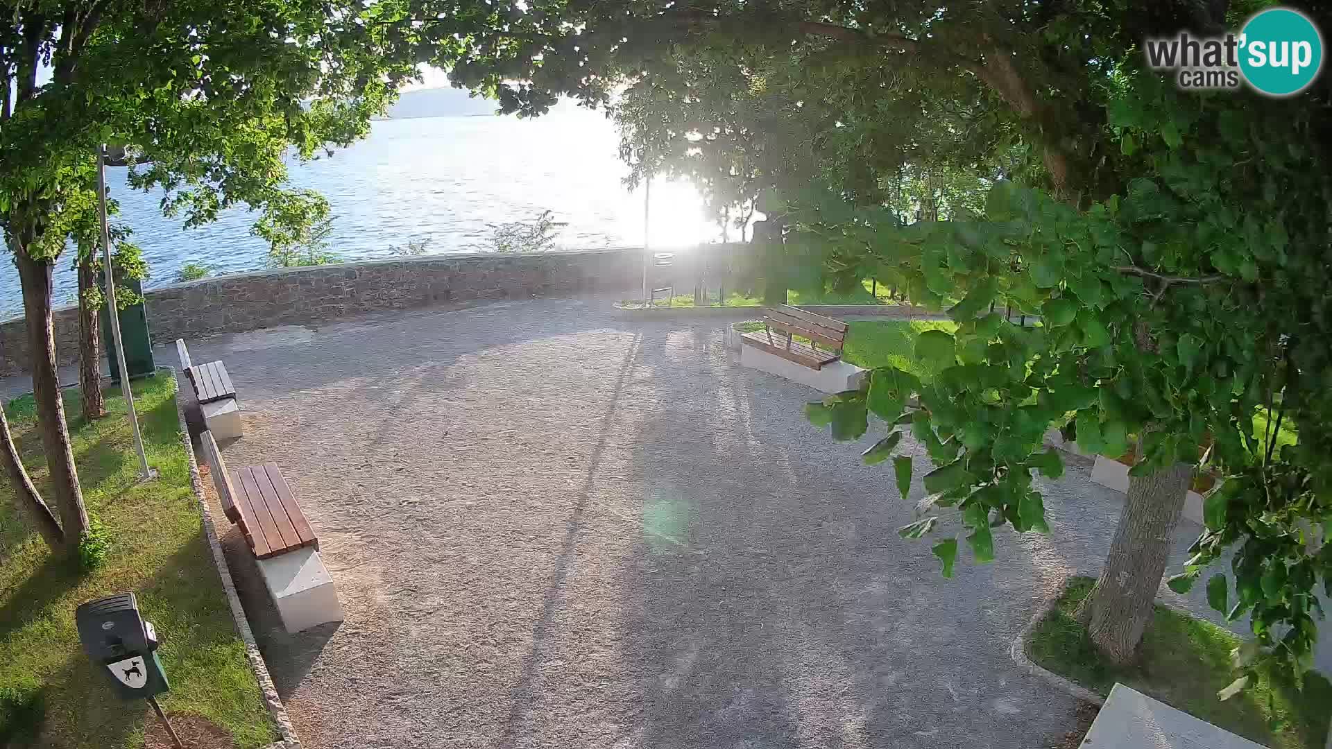 Senj Live Webcam – Schriftstellerpark und Velebit-Kanal